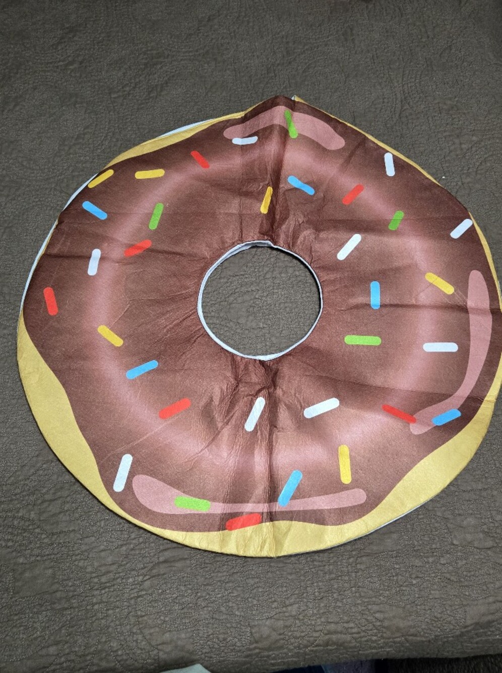 Adult Men Womens Teen Girls Chocolate Donut Costume - Overlay, One Size